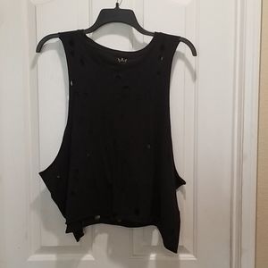 Nicki Minaj black crop tank